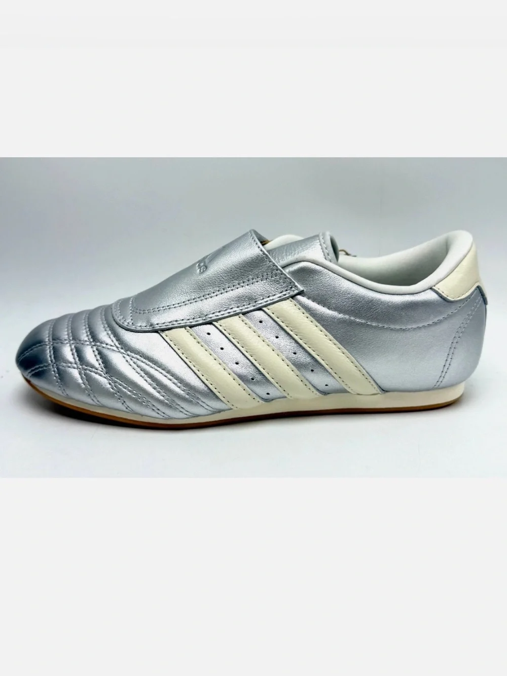 NWT Adidas Taekwondo Silver Metallic Women's Shoes JS4023 size 7.5 - Picture 5 of 16